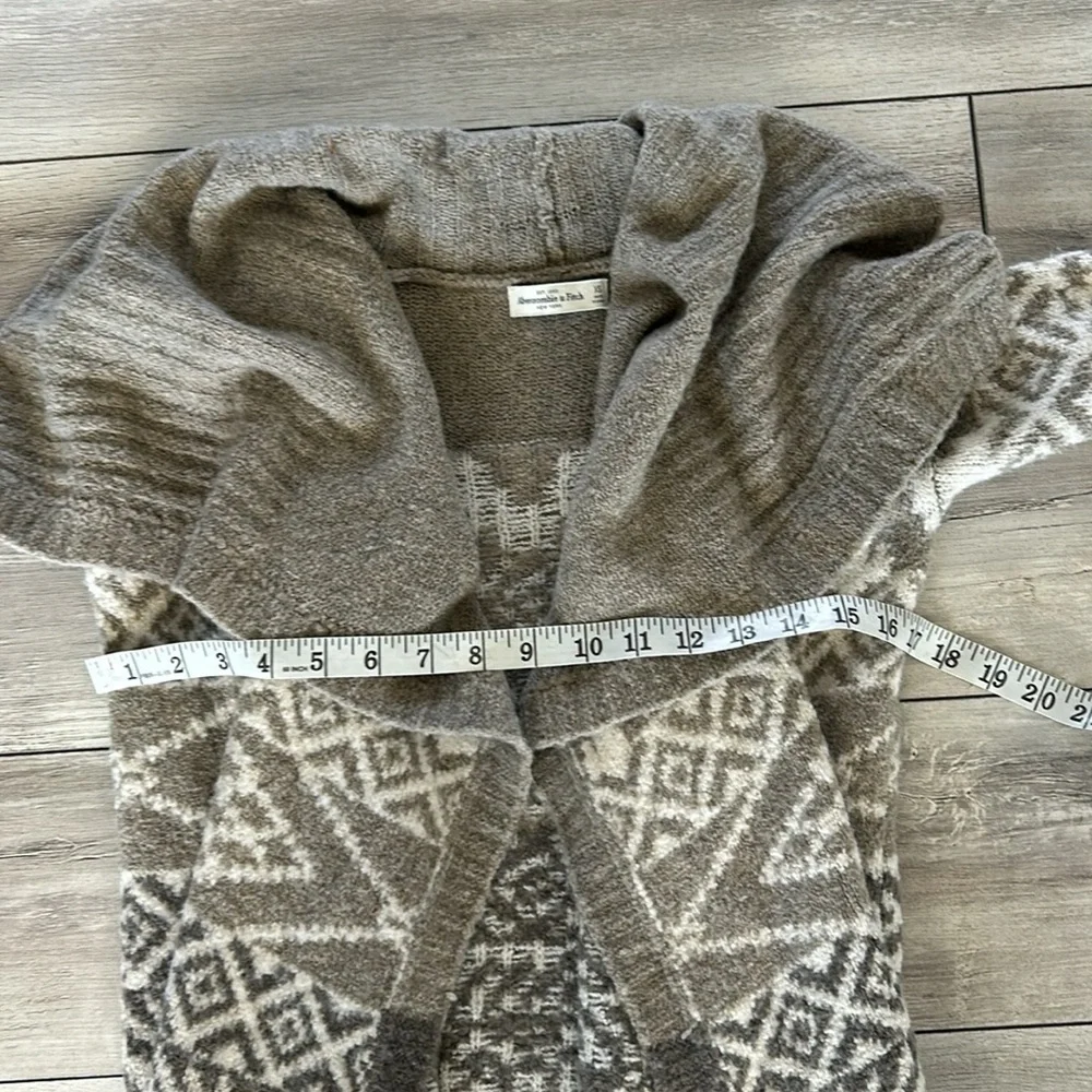 Abercrombie open front knit sweater cardigan size XS